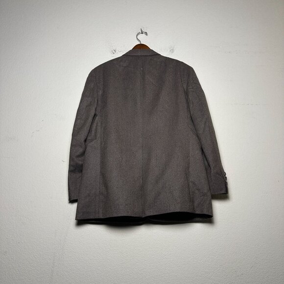 VTG Kupp Kuppenheimer Tan Blazer Coat Jacket Men 44R Prep Union Made Formal Wool - Picture 2 of 13